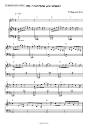 Sheet music, chords Wolfgang Ambros - Weihnachten wie immer