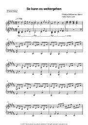 Sheet music, chords Philipp Dittberner, Marv - So kann es weitergehen