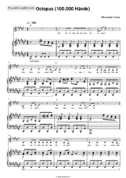 Sheet music, chords Mountain Crew - Octopus (100.000 Hände)