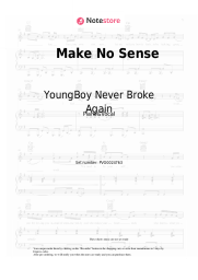 Sheet music, chords YoungBoy Never Broke Again - Make No Sense
