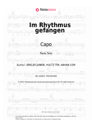 Sheet music, chords Capo - Im Rhythmus gefangen