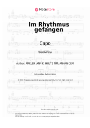 Sheet music, chords Capo - Im Rhythmus gefangen