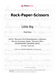 Sheet music, chords Little Big - Rock-Paper-Scissors
