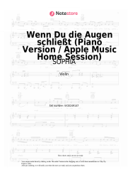 undefined SOPHIA - Wenn Du die Augen schließt (Piano Version / Apple Music Home Session)