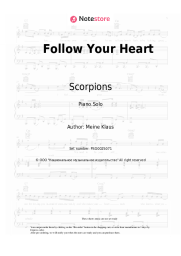 Sheet music, chords Scorpions - Follow Your Heart