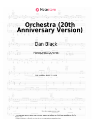 Sheet music, chords Dan Black, Louane - Orchestra (20th Anniversary Version)