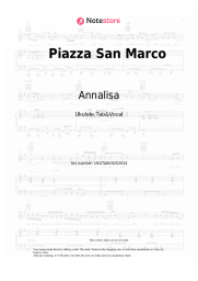 Sheet music, chords Annalisa, Marco Mengoni - Piazza San Marco