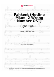 Sheet music, chords Light Club - Fahkeet (Hotline Miami 2 Wrong Number OST)
