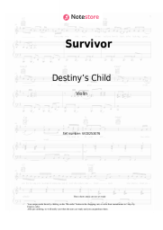 Sheet music, chords Destiny’s Child - Survivor