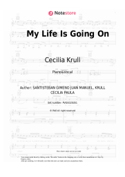 Sheet music, chords Cecilia Krull - My Life Is Going On