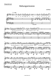 Sheet music, chords SOPHIA - Rettungsmission