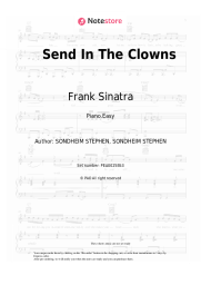 Sheet music, chords Frank Sinatra, Stephen Sondheim - Send In The Clowns