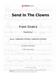 Sheet music, chords Frank Sinatra, Stephen Sondheim - Send In The Clowns