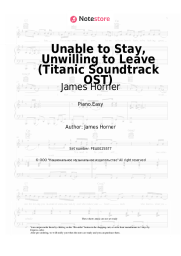 undefined James Horner - Unable to Stay, Unwilling to Leave (Titanic Soundtrack OST)