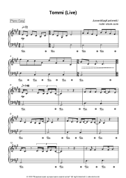 Sheet music, chords AnnenMayKantereit - Tommi