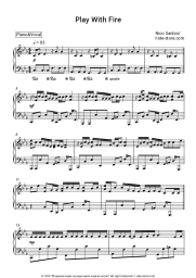 Sheet music, chords Nico Santos - Play With Fire