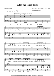 Sheet music, chords Max Raabe, Palast Orchester, LEA - Guten Tag, liebes Glück