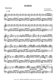 Sheet music, chords Little Big - Skibidi