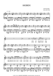 Sheet music, chords Little Big - Skibidi