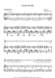 Sheet music, chords MARUV - Focus On Me