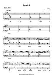 Sheet music, chords CYGO - Panda E