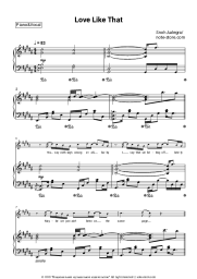 Sheet music, chords Snoh Aalegra - Love Like That