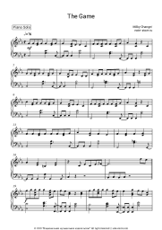 Sheet music, chords Milky Chance - The Game