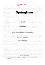 Sheet music, chords Chilly - Springtime