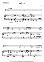 Sheet music, chords Gilla - Johnny