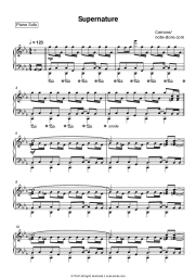 Sheet music, chords Cerrone - Supernature