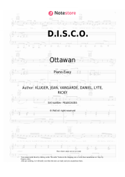 Sheet music, chords Ottawan - D.I.S.C.O.