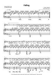 Sheet music, chords Trevor Daniel - Falling