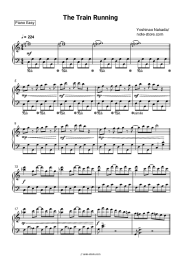 Sheet music, chords Yoshinao Nakada - The Train Running