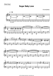 Sheet music, chords The Rubettes - Sugar Baby Love