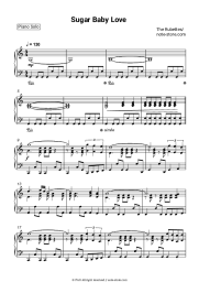 Sheet music, chords The Rubettes - Sugar Baby Love