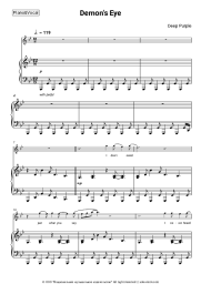 Sheet music, chords Deep Purple - Demon's Eye