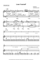 Sheet music, chords Eminem - Lose Yourself