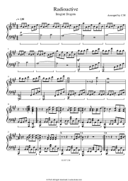 Sheet music, chords Imagine Dragons - Radioactive