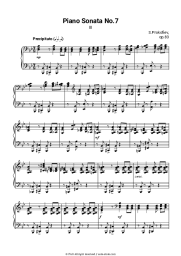 Sheet music, chords S. Prokofiev - Sonata № 7 in B Flat Major, Op. 83 Precipitato