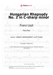 undefined Franz Liszt  - Hungarian Rhapsody No. 2 in C-sharp minor