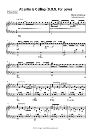 Sheet music, chords Modern Talking - Atlantis Is Calling (S.O.S. For Love)