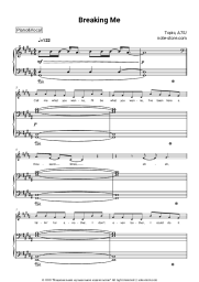 Sheet music, chords Topic, A7S - Breaking Me