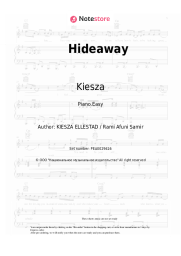 Sheet music, chords Kiesza - Hideaway