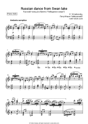 undefined P. Tchaikovsky - Russian dance from Swan lake