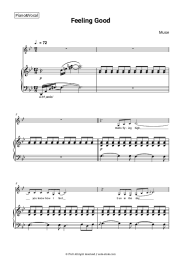 Sheet music, chords Muse - Feeling Good