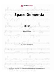 Sheet music, chords Muse - Space Dementia
