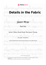 undefined Jason Mraz - Details in the Fabric