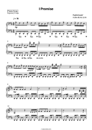 Sheet music, chords Radiohead - I Promise