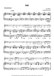 Sheet music, chords Ava Max - Salt