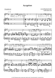 Sheet music, chords AnnenMayKantereit - Ausgehen